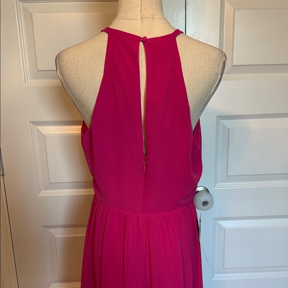 NWT bebe Fuchsia High Low Dress Sz 10 - Picture 9 of 10